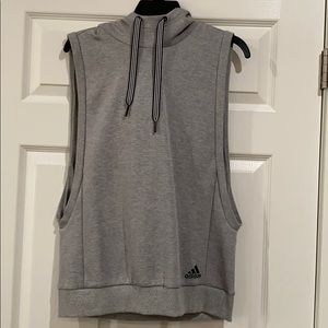 adidas sleeveless hoodie